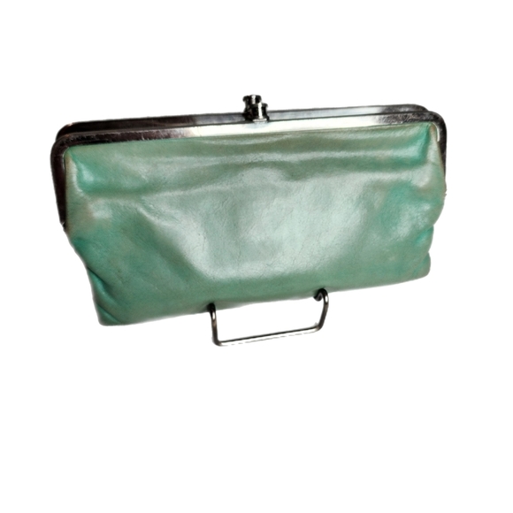 Hobo International Vintage Lauren Double Kiss Lock Clutch /Wallet - Picture 2 of 16